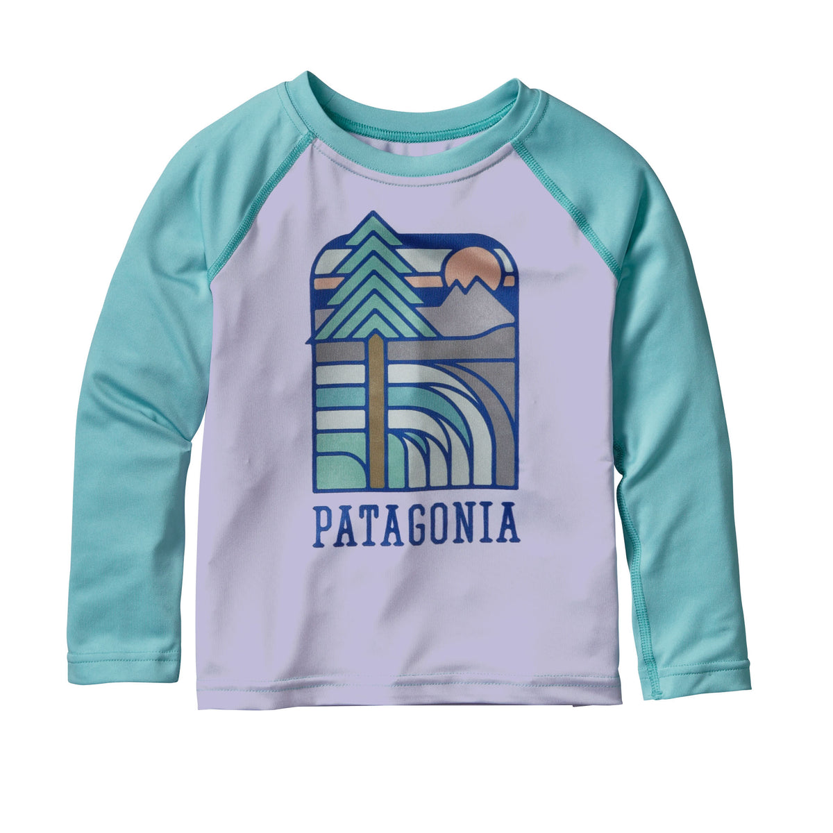 Patagonia Capilene Daily Crewneck Top (Ages 2-7) - Little Girls' Lite Ploy Purple