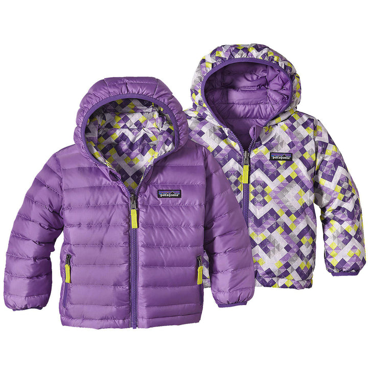 Patagonia Reversible Down Sweater Hoodie - Little Kids' Light Acai