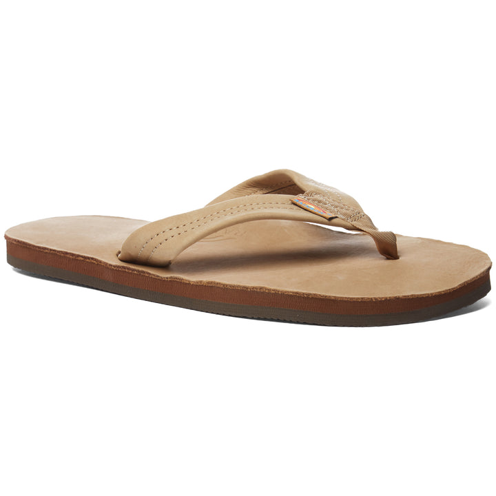 Rainbow Premier Leather- Single Layer Sandals Sierra Brown Front View