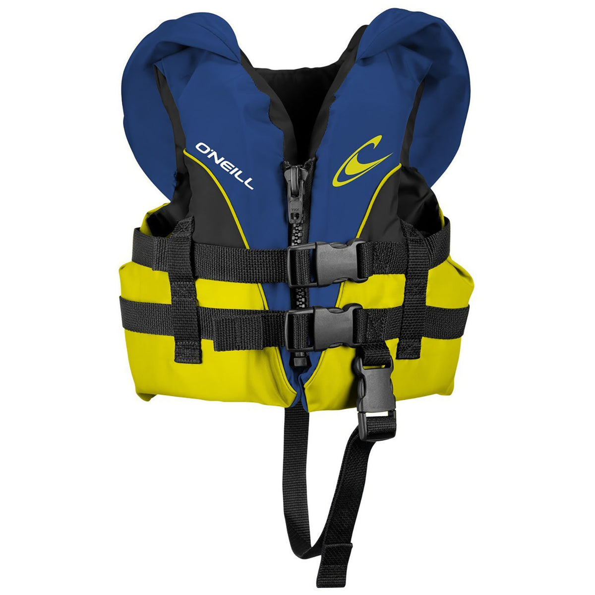 O'Neill Infant Superlite USCG Vest - Little Kids' 2018 Pacific/Yellow/Black Front View