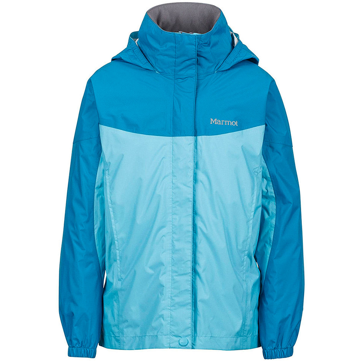 Marmot PreCip Jacket - Girls' Light Aqua/Aqua Blue
