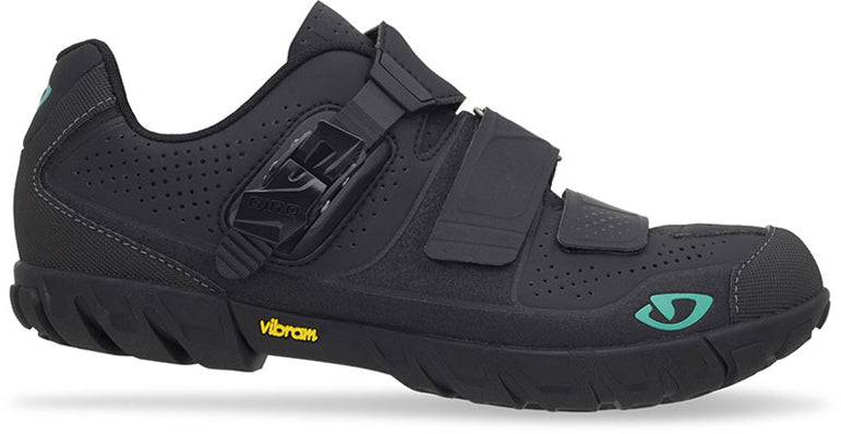 Giro Terradura Shoes - Women's Black/Dynasty Green