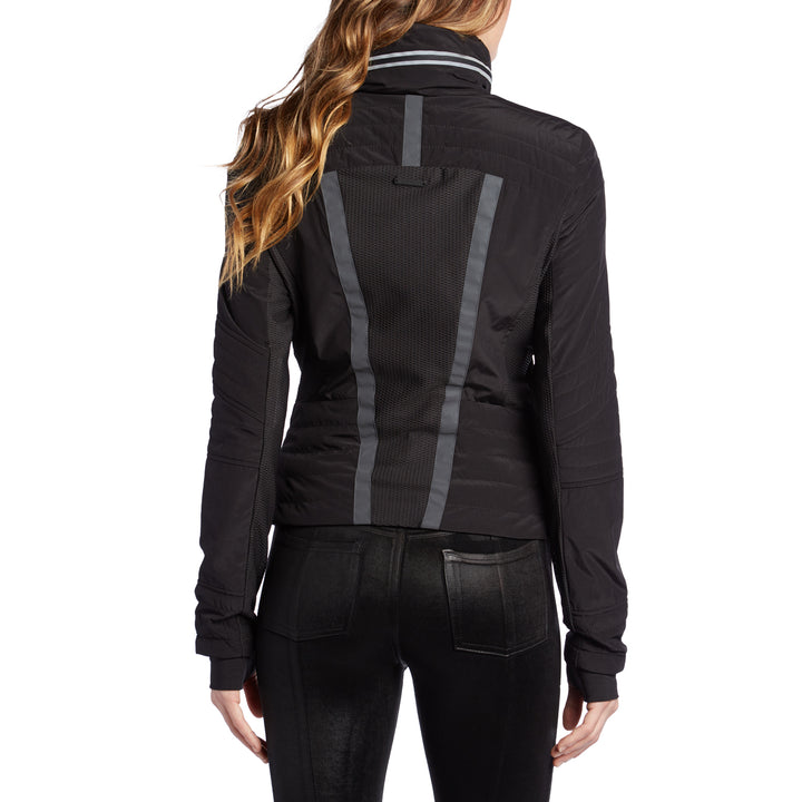 Blanc Noir Windbreaker Jacket - Women's Black Back View
