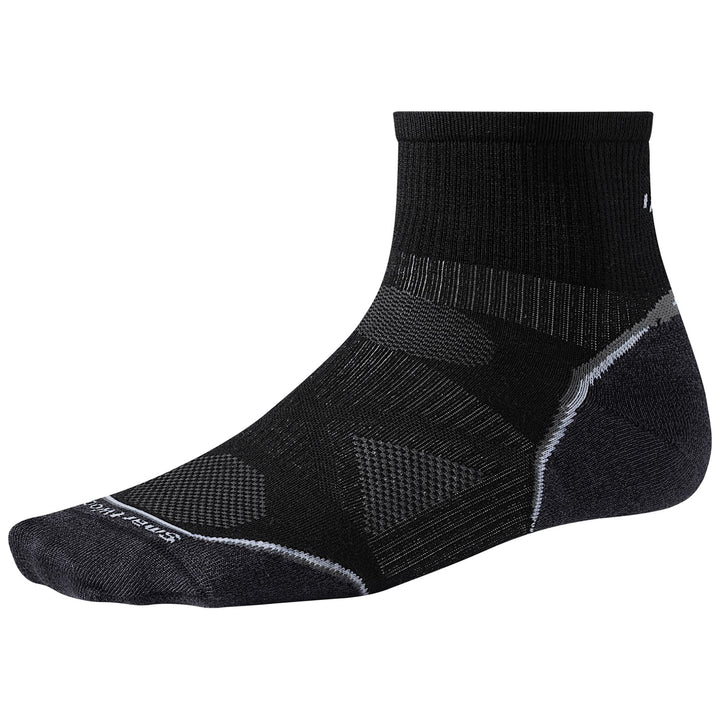 Smartwool PhD® Cycle Ultra Light Mini Socks Black Front View