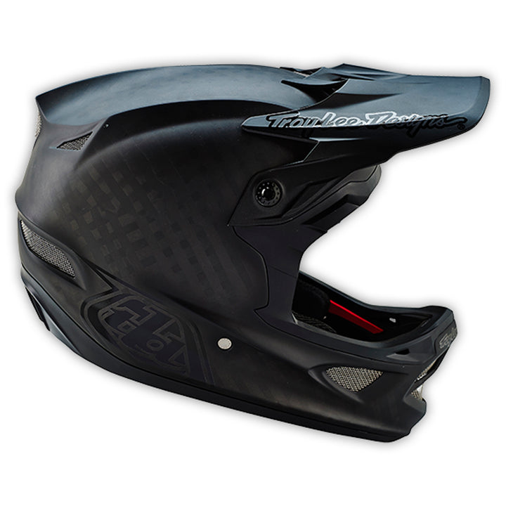 Troy Lee Designs D3 Carbon Bike Helmet Midnight Black Detail 1 View