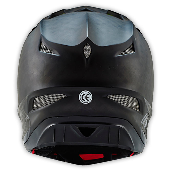 Troy Lee Designs D3 Carbon Bike Helmet Midnight Black Detail 2 View