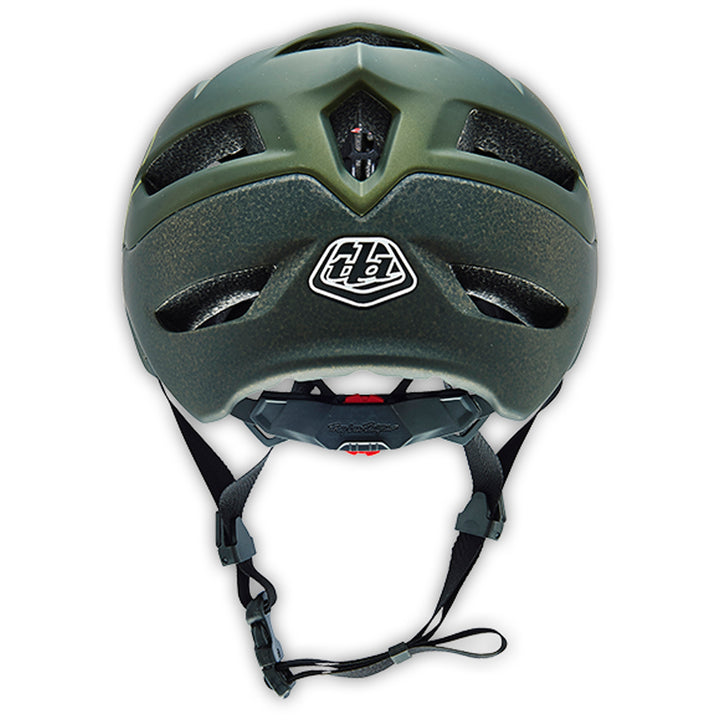 Troy Lee Designs A1 Bike Helmet Drone Army Green Detail 2 View