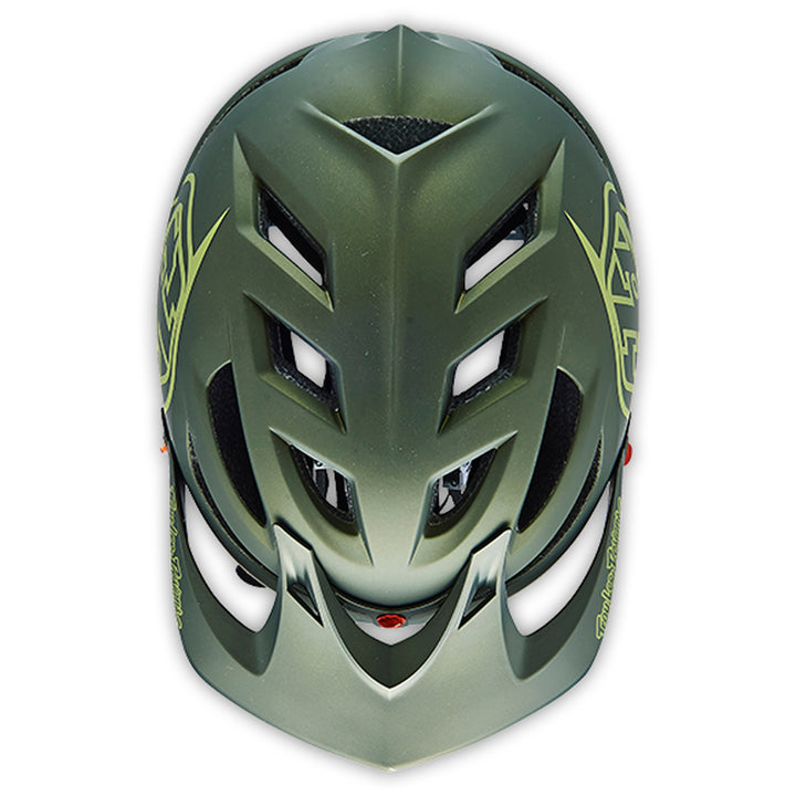 Troy Lee Designs A1 Bike Helmet Drone Army Green Detail 3 View