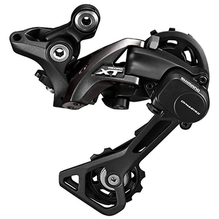 Shimano XT RD-M8000 Shadow+ 11-Speed Rear Derailleur Black Front View