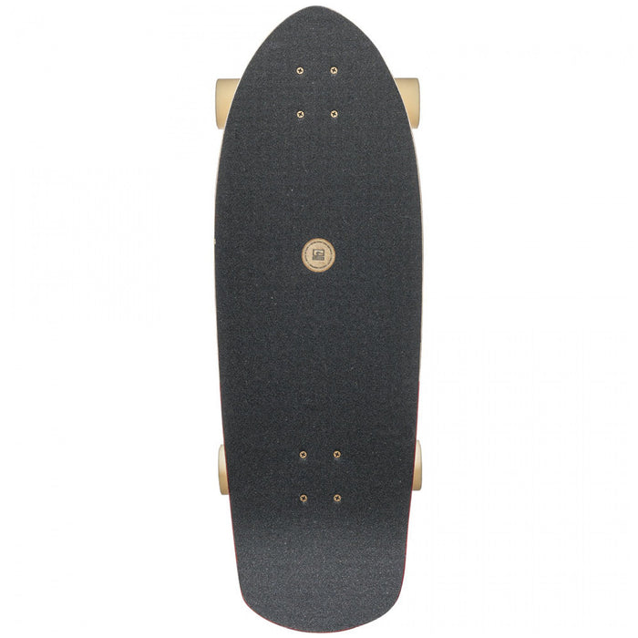 Globe Stubby Longboard Complete Half Dip Natural/Red Top View