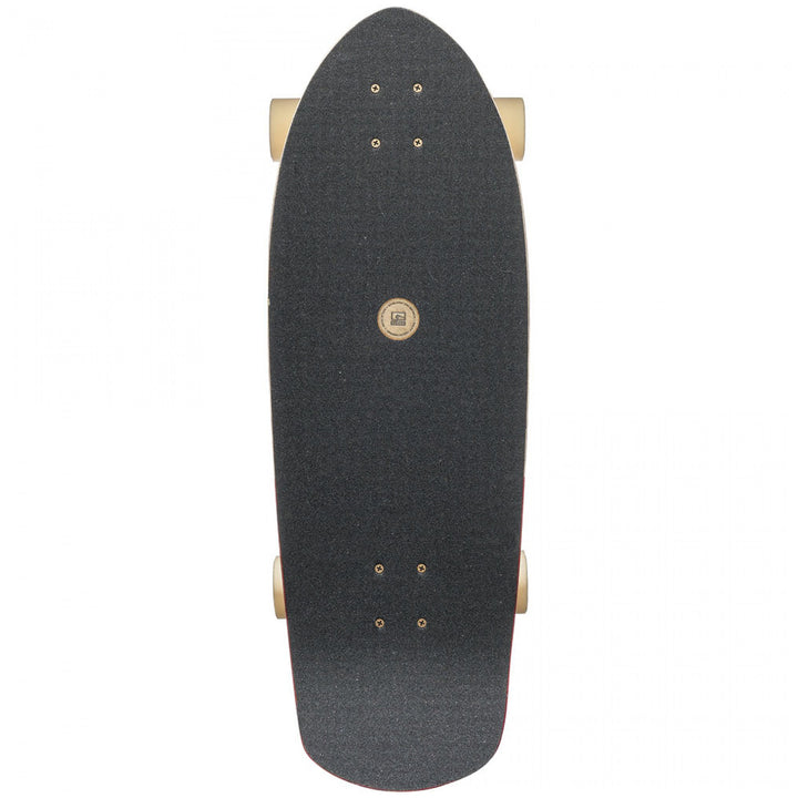 Globe Stubby Longboard Complete Half Dip Natural/Red Top View