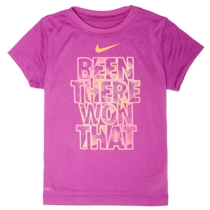 Nike Lightweight Dri-Fit GFX T-Shirt - Little Girls' Bold Berry