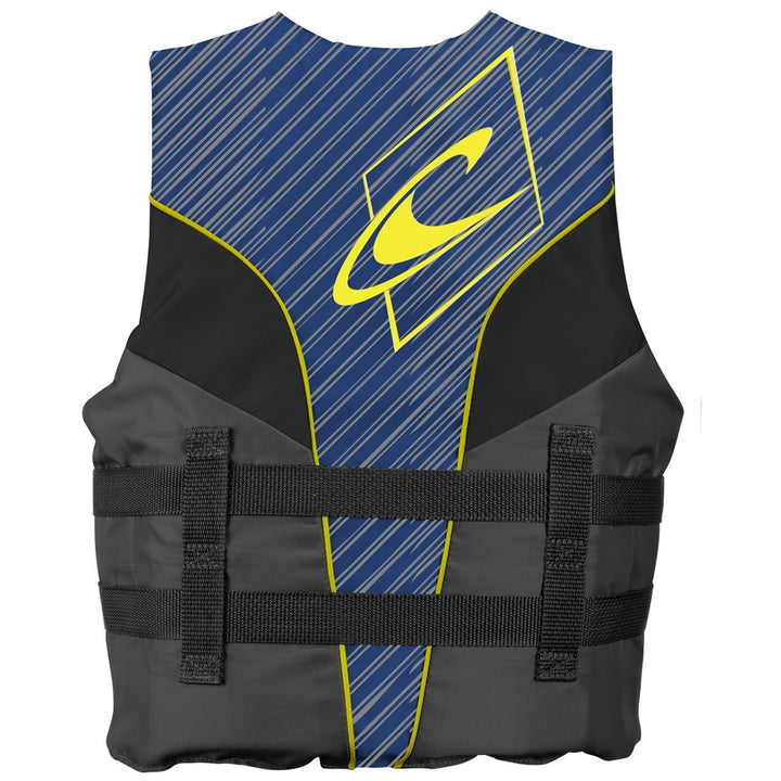 O'Neill Youth Superlite USCG Wakeboard Vest - Big Kids' 2018 Pacific/Smoke/Black:White Back View