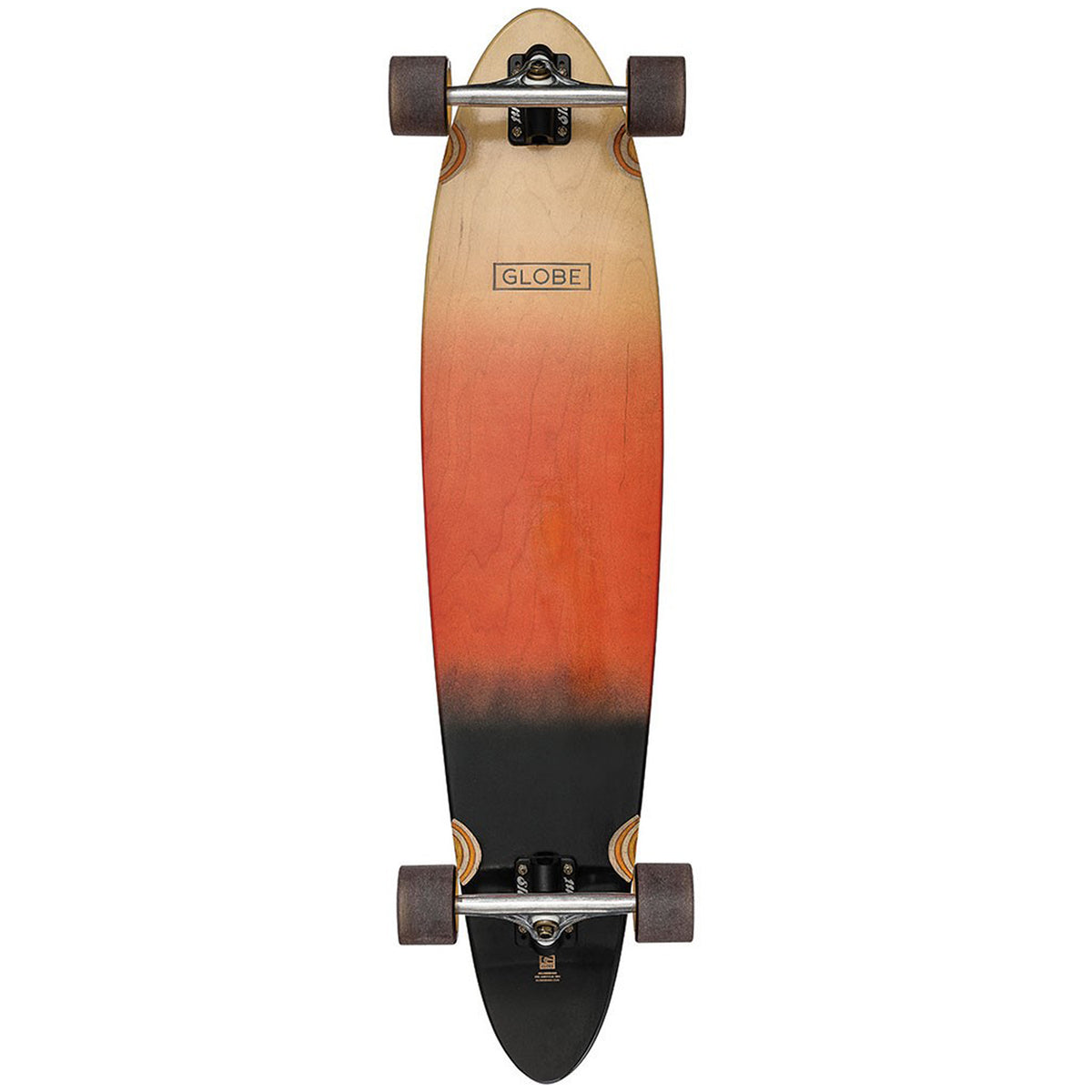 Globe Pinner Classic Longboard Complete Desert Sunrise Bottom View