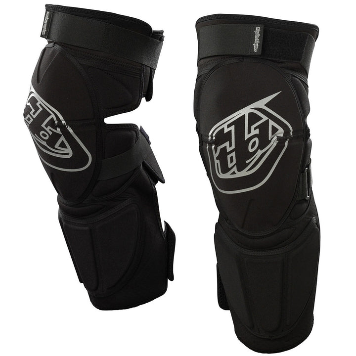 Troy Lee Designs Panic Knee Guard Black Front View