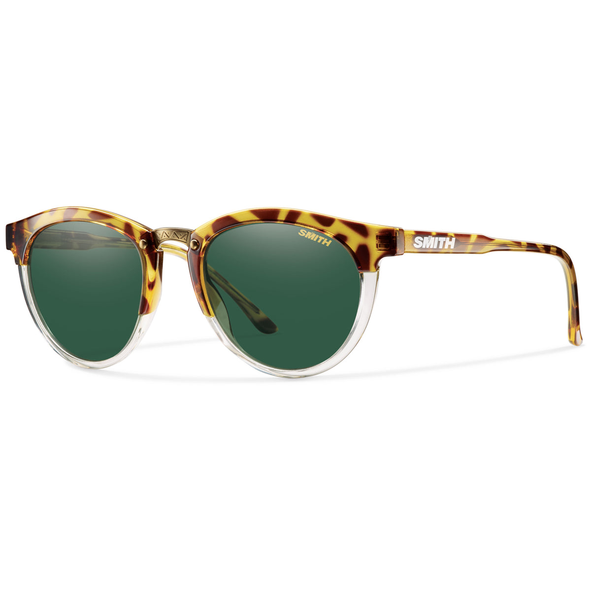 Smith Questa Sunglasses - Women's Amber Tortoise/Green Front View