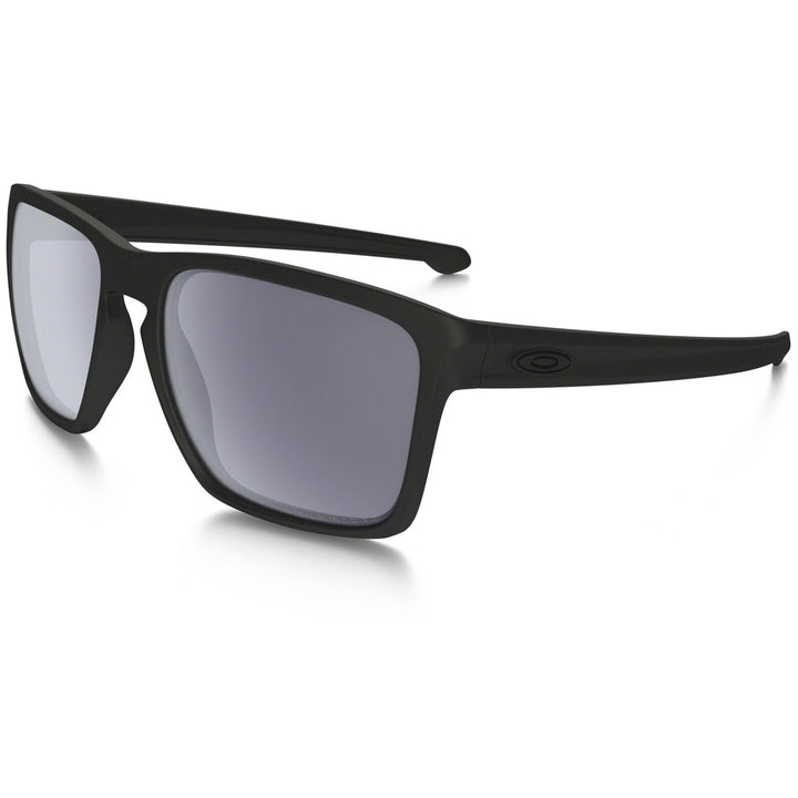 Oakley Sliver XL Sunglasses Matte Black/Grey Polarized Front View