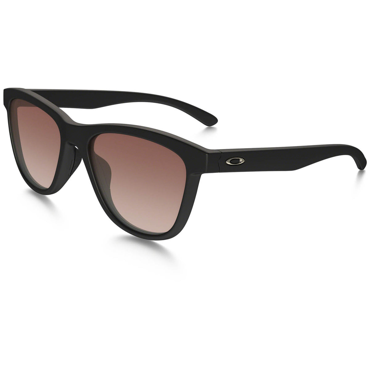 Oakley Moonlighter Sunglasses - Women's Matte Black/VR50 Brown Gradient Front View
