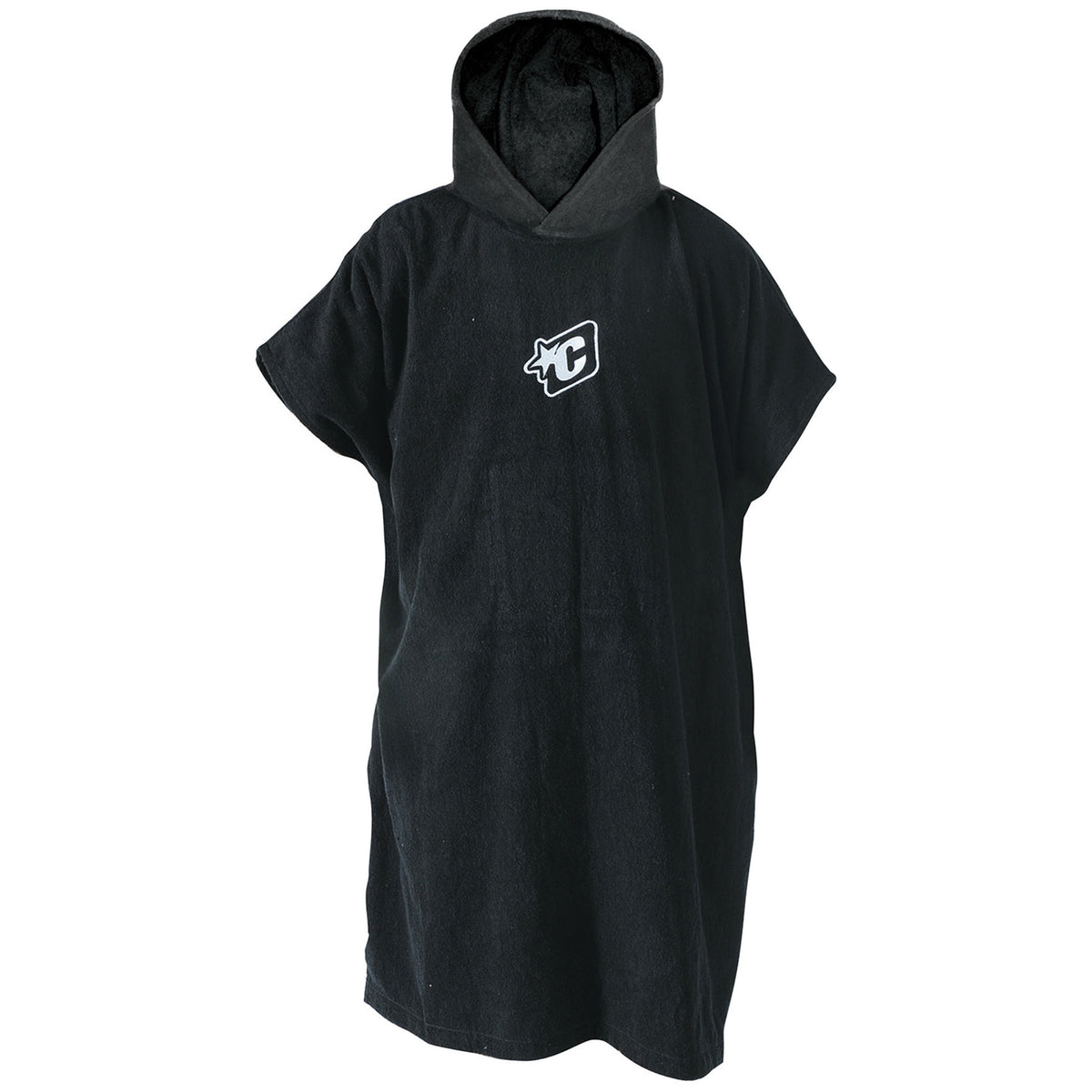 Creatures of Leisure Icon Poncho Black Front View