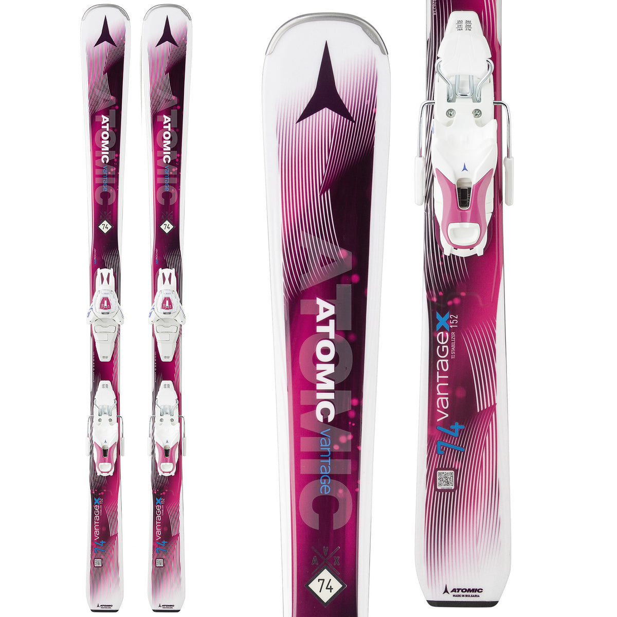 Atomic Vantage X 74 Skis + Lithium 10 Bindings - Women's 2018
