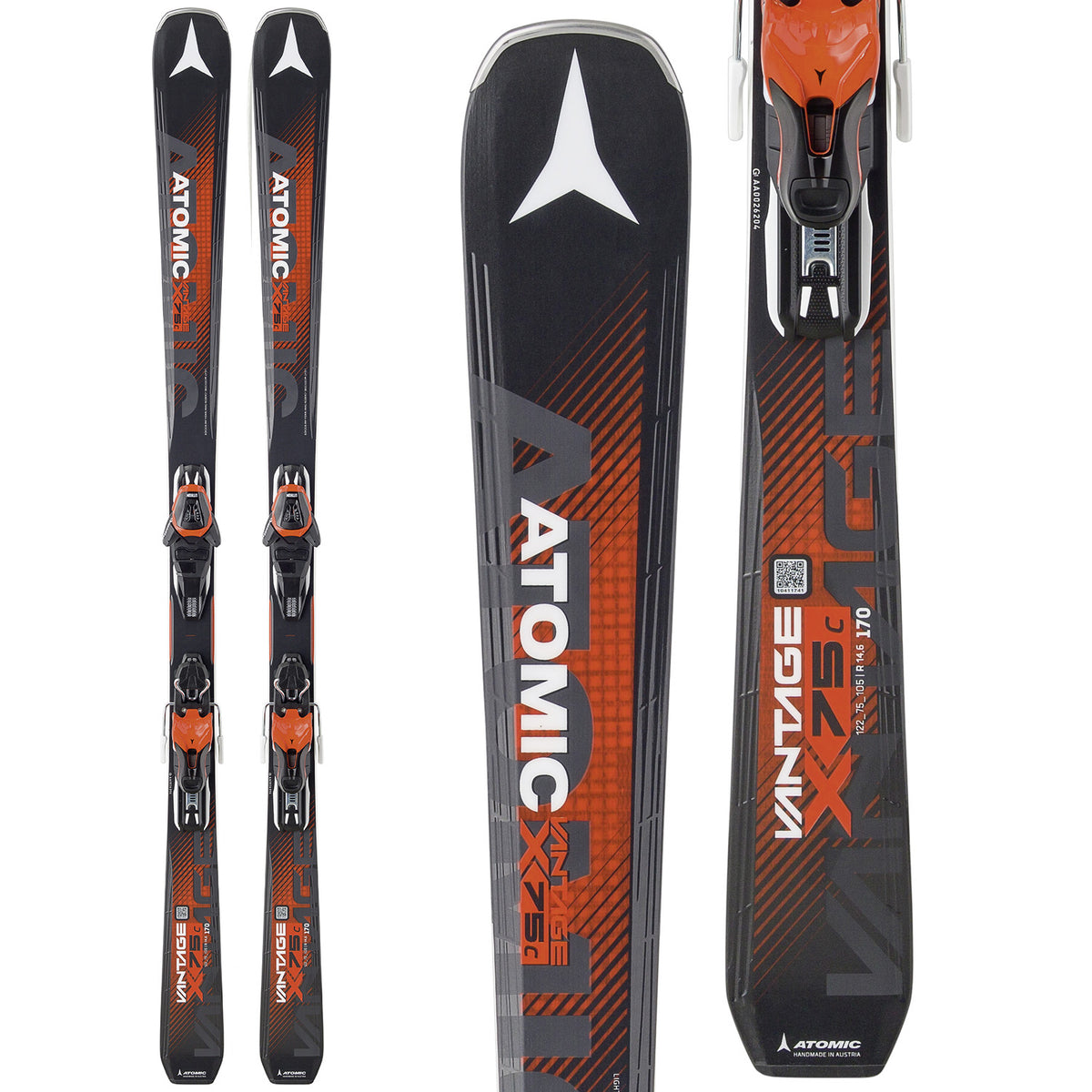 Atomic Vantage X 75 C Skis + Lithium 10 Bindings 2018