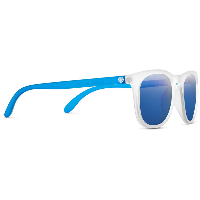 Sunski Seacliff Sunglasses Frosted/Blue Polarized Detail 2 View