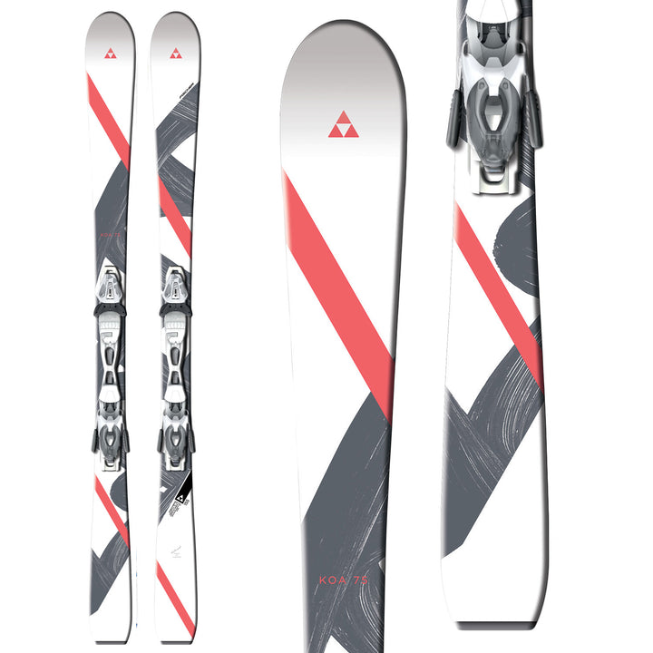 Fischer Koa 75 Skis + W9 Ski Bindings - Women's 2016