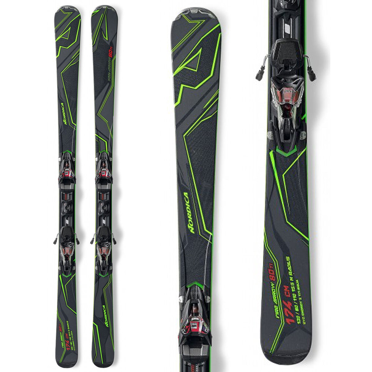 Nordica Firearrow 80 Ti Evo Skis + N Pro X-Cell Bindings 2016