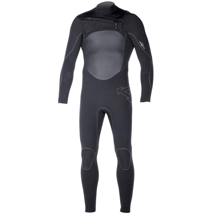 XCEL 4/3 Drylock TDC Wetsuit Black Front View