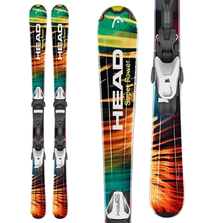 Head Super Power Skis + Tyrolia LRX 4.5 Bindings - Little Boys' 2016