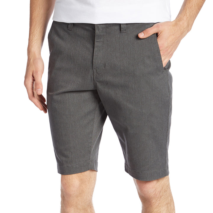 Volcom Frickin Modern Stretch Shorts Charcoal Heather Front View