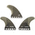 Futures HS2 V2 HC Tri Fin Set Black/White Marble Front View