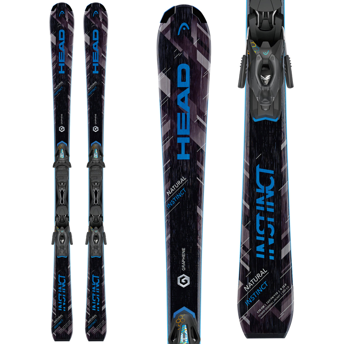 Head Natural Instinct AB Skis + PR 10 Bindings 2017