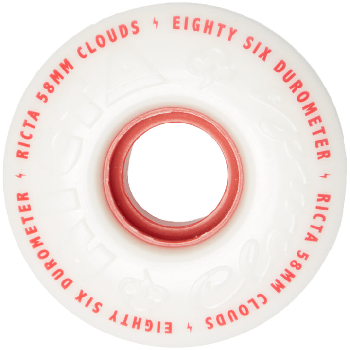 Ricta Clouds Red 86A Skateboard Wheels