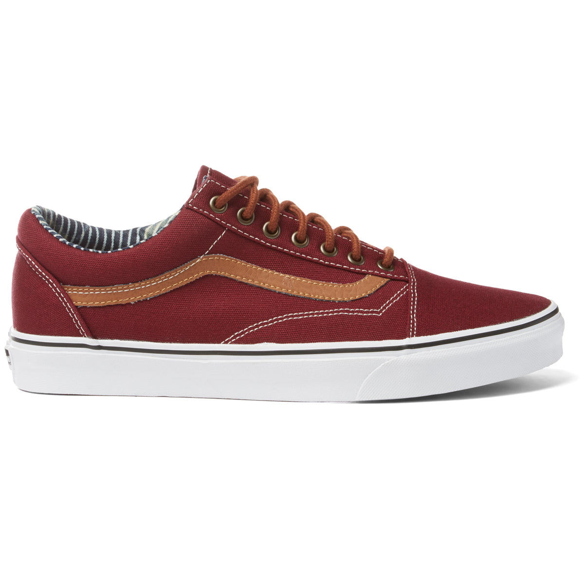 Vans Old Skool Shoes (C &L) Port Royal/Stripe Denim Side View