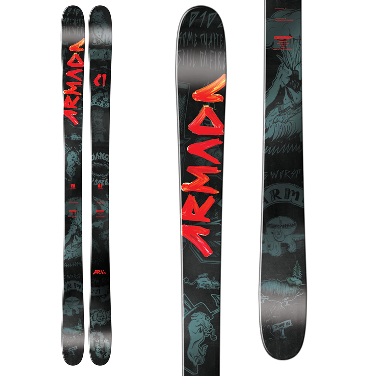 Armada ARV 86 Skis 2017 Top View