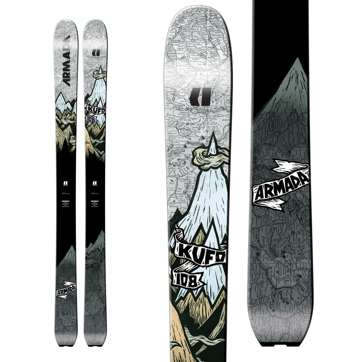 Armada Kufo 108 Skis 2017 Top View