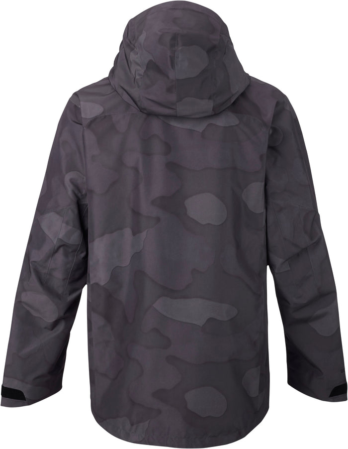Burton AK 2L Cyclic Jacket True Black Hombre Camo Back View