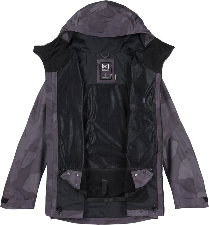 Burton AK 2L Cyclic Jacket True Black Hombre Camo Inside View