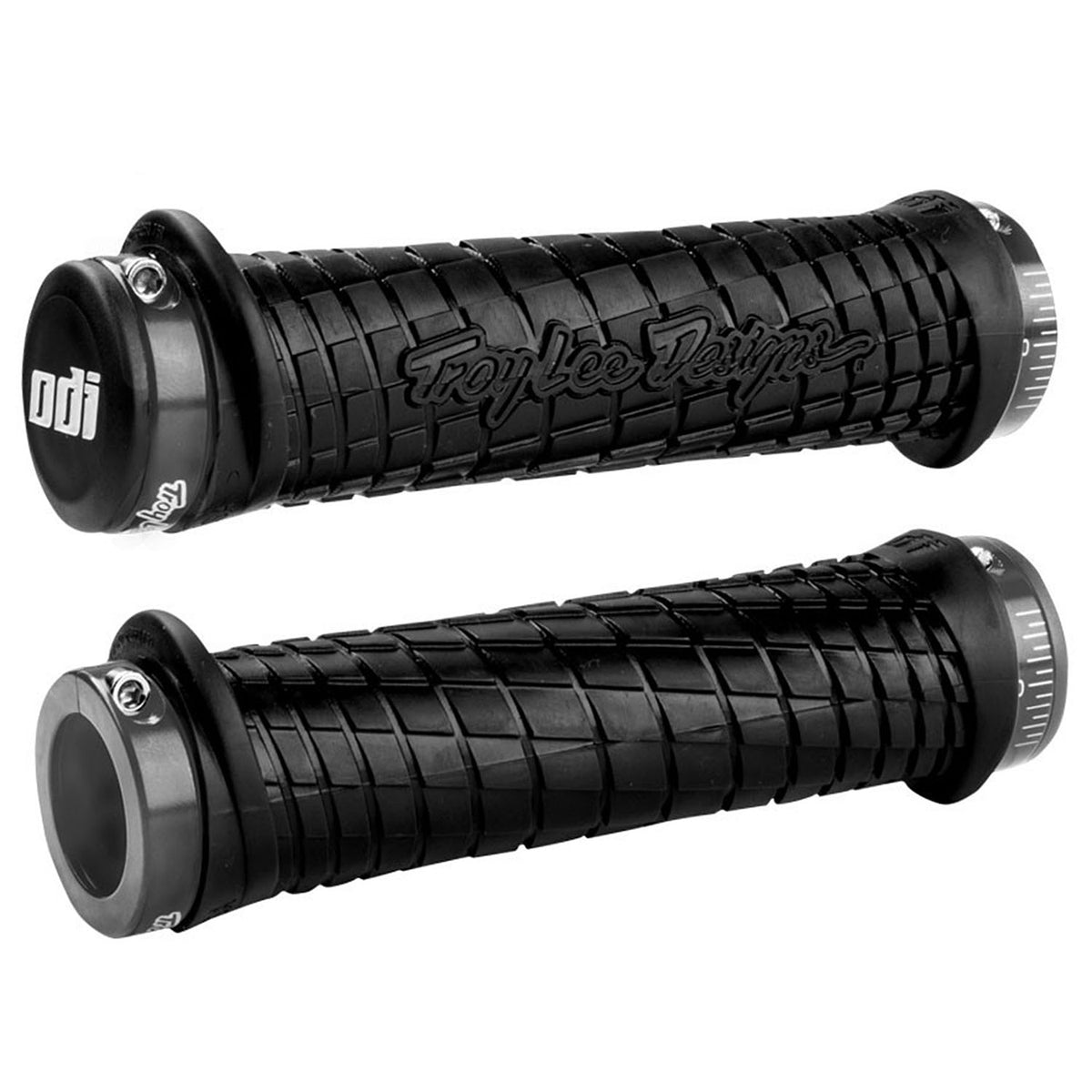 ODI Troy Lee Design Lock-On Grip Black w/Gray Clamps