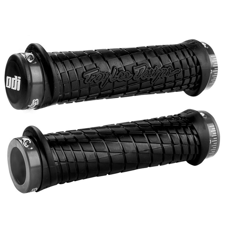 ODI Troy Lee Design Lock-On Grip Black w/Gray Clamps