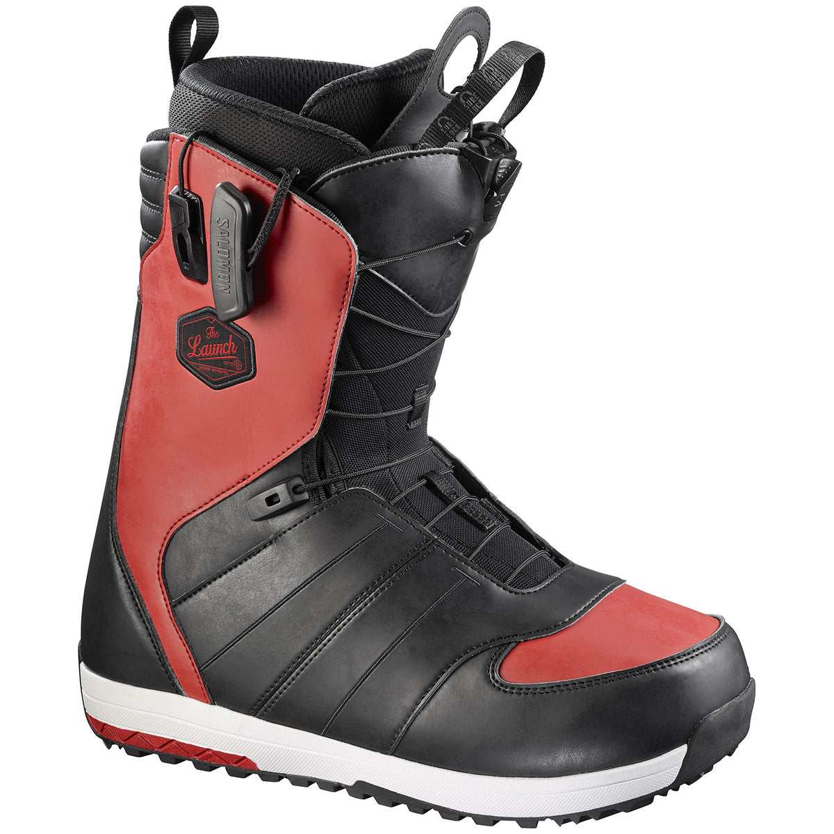 Salomon Launch Snowboard Boots 2017 Black/Quick/Black Right Side View