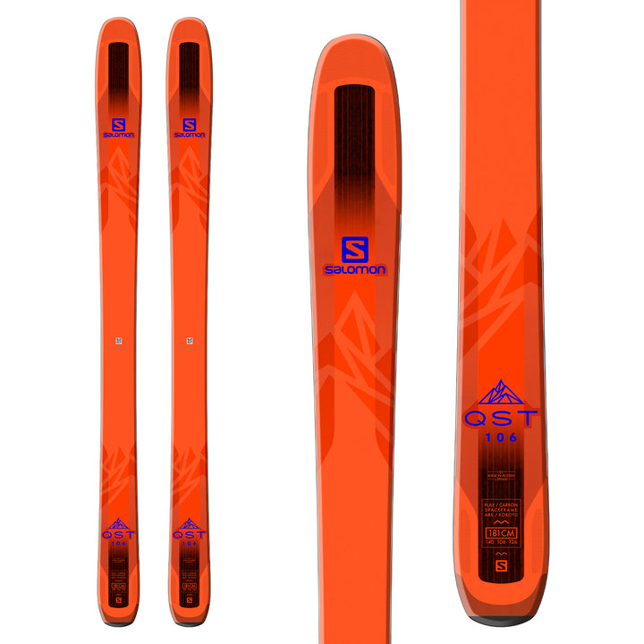 Salomon QST 106 Skis 2018 Top View