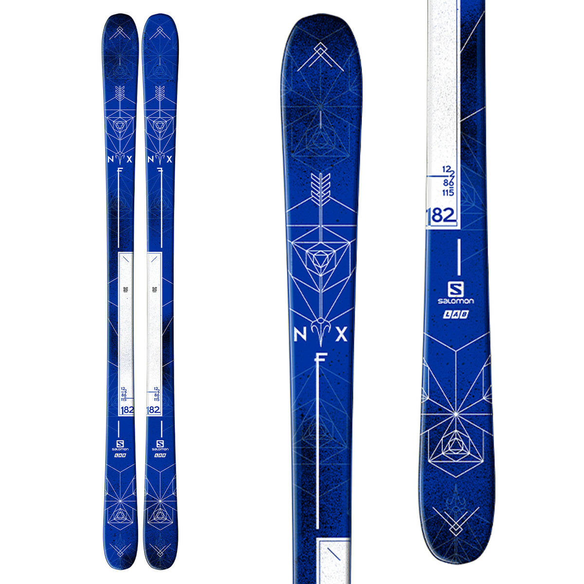 Salomon NFX Skis 2017 Top View