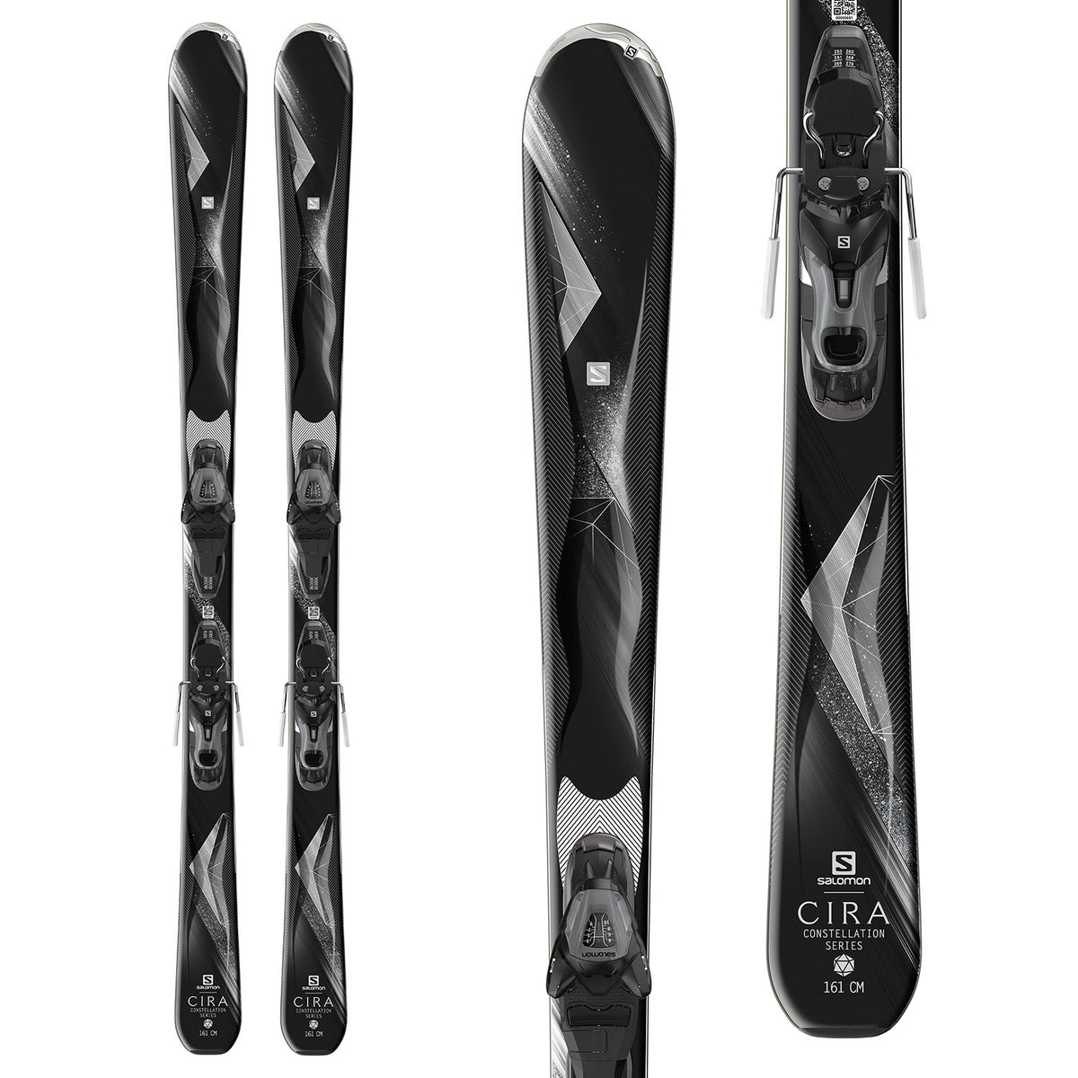 Salomon Cira Skis + Lithium 10 Bindings - Women's 2017 Top View