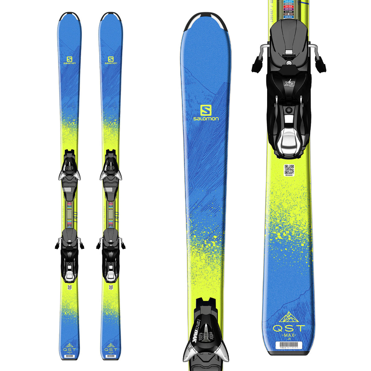 Salomon QST Max Jr M Skis + EZY 7 Bindings - Big Boys' 2017