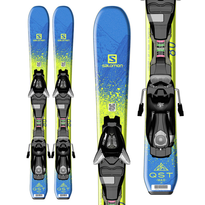 Salomon QST Max Jr XS Skis + EZY 5 Bindings - Little Boys' 2017