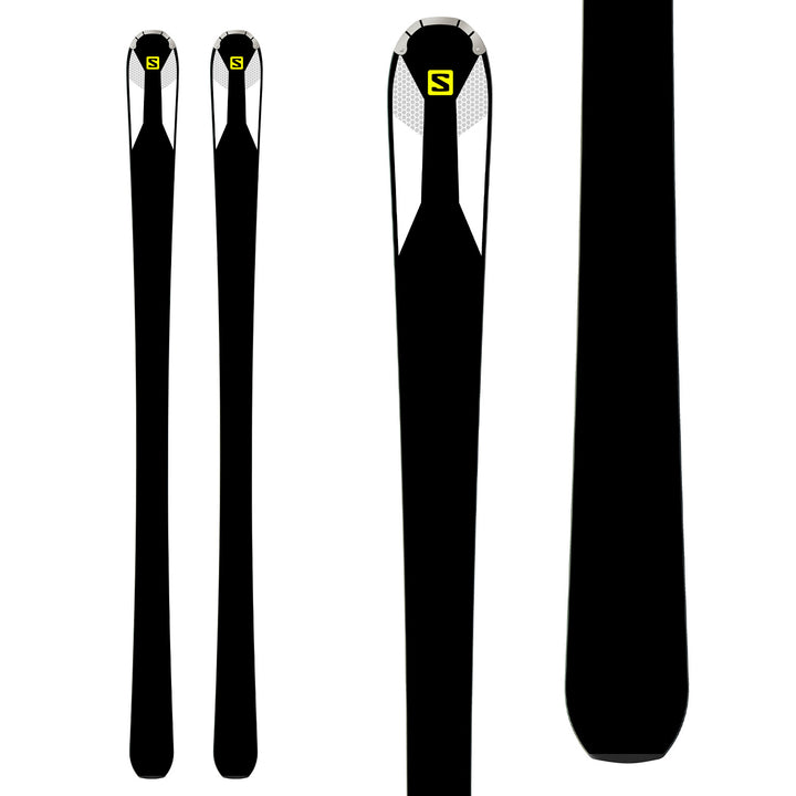Salomon X-Max X14 Carbon Skis + Z12 Speed Bindings 2017 Base View