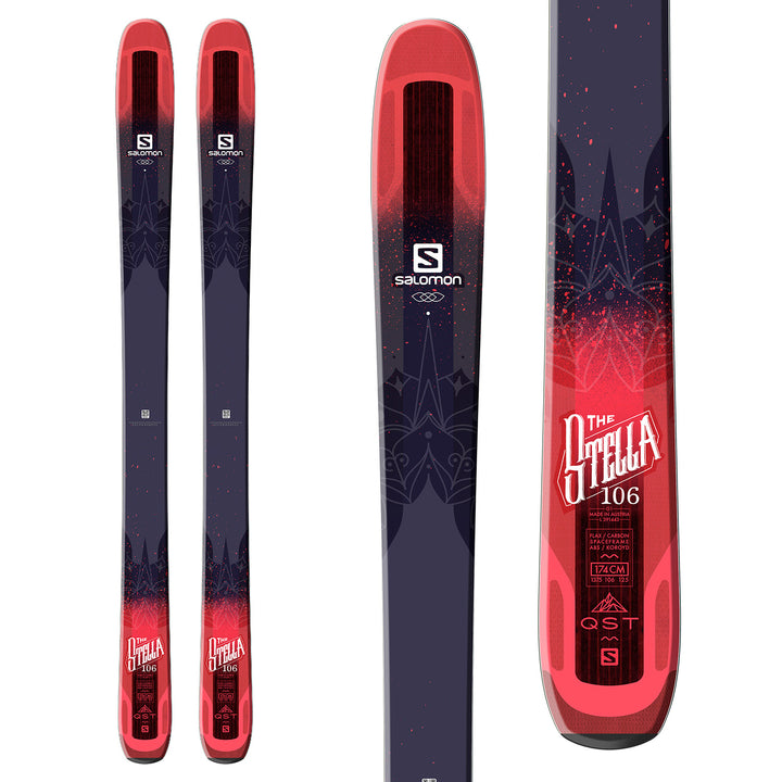 Salomon QST Stella 106 Skis - Women's 2018 Top View