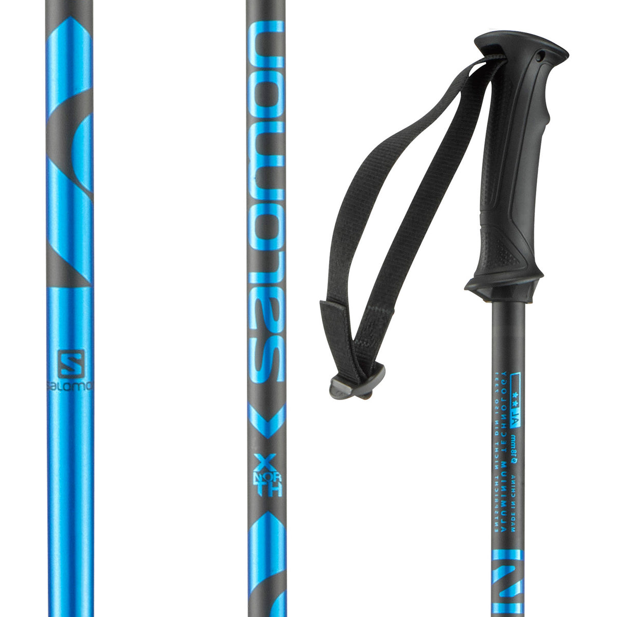 Salomon X North Ski Poles 2018 Blue/Black